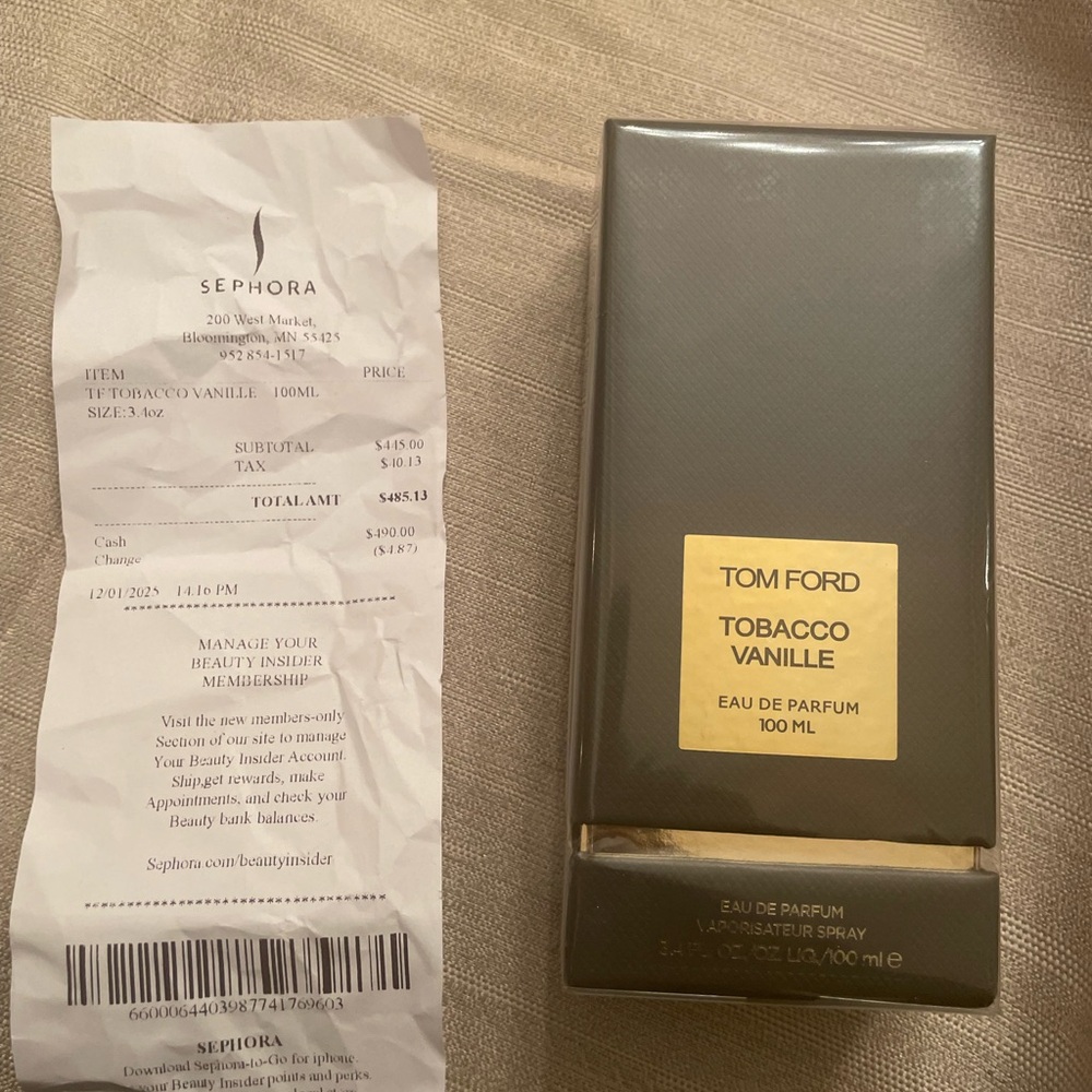 Tom Ford Tobacco Vanille Eau de Parfum - Tan and Gold